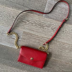 Red Michael Kors phone bag